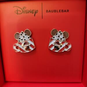 Disney x Baublebar Mickey Mouse Cup of Hot Cocoa Stud Earrings NIB